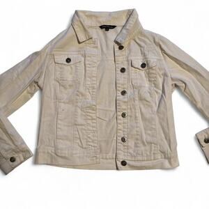 White denim jacket